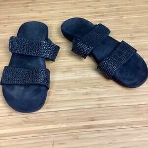 Vionic Orthaheel Sandals Black Double Strap